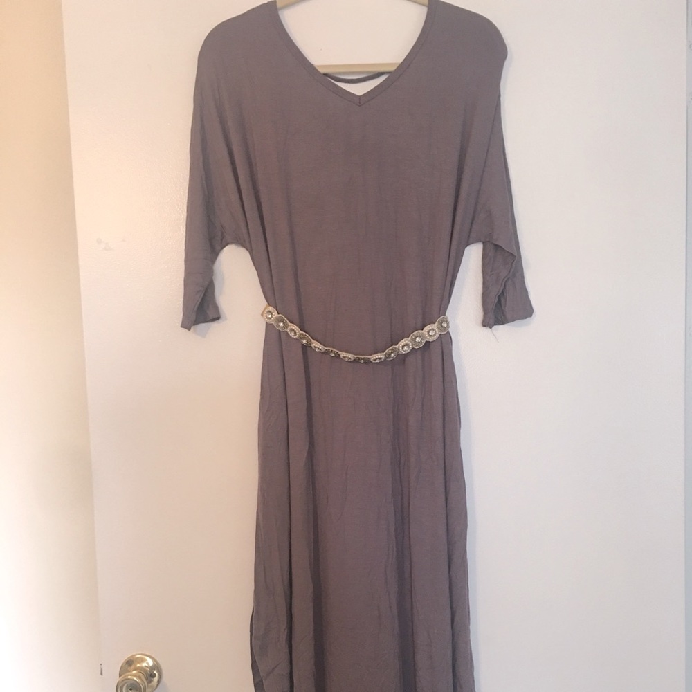 Purple Midi Dress